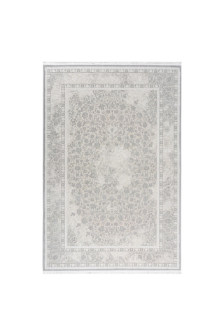 Badelya Home Gri 7135 Modern Desen Doğal Taban Saçaklı Salon Koridor Mutfak Çocuk Oturma Odası Halısı Yolluk 7135-gri