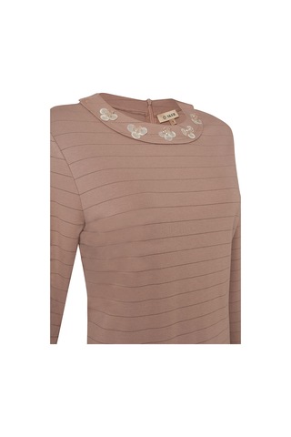 Aker 24ss02616112 Büyük Beden Bluz 24ss02616112 015 Bej Bej