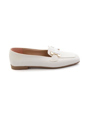 Beyaz Kadın Loafer Ayakkabı K01641022709