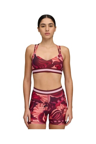Puma Floral Rıbbon Low Bra Sporcu Sütyeni 52749496 Bordo