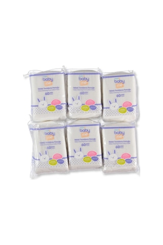 Baby Me Bebek Temizleme Pamuğu 6 x 60 Adet