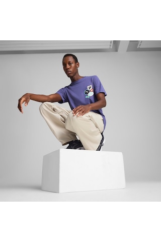 Puma Graphıcs Icon Tee Erkek Tişört Mavi
