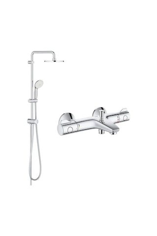 Grohe Duş Seti (Duş kolonu + Termostatik Batarya) 34576000Set Krom