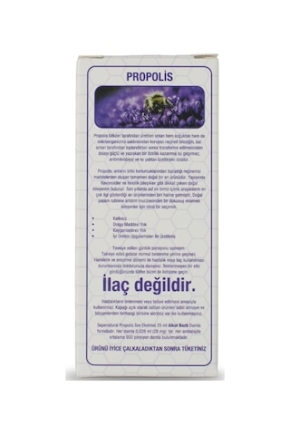Sepe Natural Propolis Sıvı Ekstresi Alkol Bazlı Damla 25 ML