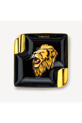 Lubinski Lion Porselen Puro Küllüğü Siyah/gold 2li N11.341