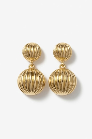 Çelik Gold Renk Vintage Model Kadın Küpe