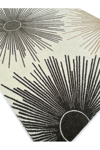 Saray Halı Samyeli 11473 Rv 140x220 Krem Vizon Kesme Halı Krem - Vizon