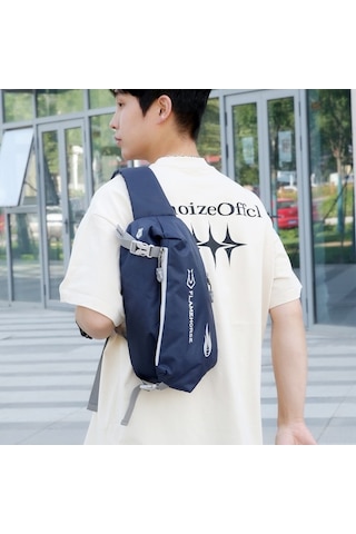 Yulong Sırt Çantası Ultra Hafif Suya Dayanıklı Naylon Göğüs Omuz Koyu Mavi