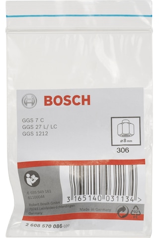 Bosch Uyumlu Ggs 7C-27 L/C Sıkma Somunlu Penset 8 Mm - 2608570086