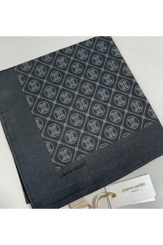 Pierre Cardin Elegans Monogram Eşarp - 1090750 -913 Füme Füme