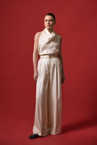 Sateen Aura Pantolon - Taş-137310