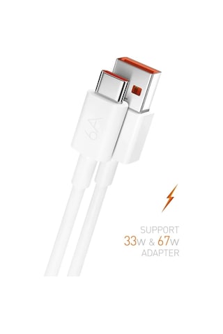 Powerway Usb / Type-c Şarj Kablosu 6a 1mt 67w & 120w