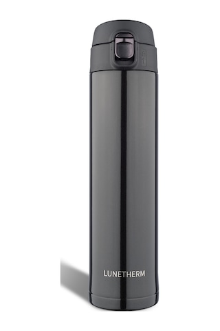 Lunetherm Sızdırmaz Vakumlu Çift Katmanlı Çelik Termos - Siyah