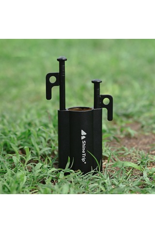 Padalink Kamp Çadırı Ve Gölgelik Sabitleyici - Titreme Önleyici Alüminyum Taban Siyah