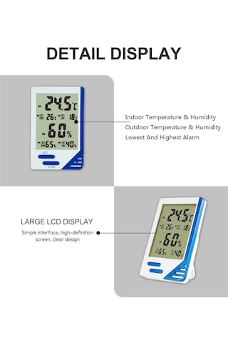 Life Net Medikal Dijital Termometre Isı Ve Nem Ölçer Al-6
