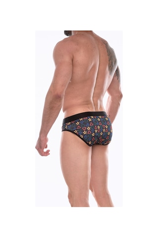 Don Moris Erkek Desenli Slip Külot Gri Melanj