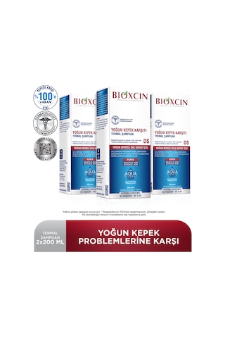 Aqua Thermal Ds Yoğun Kepeğe Karşı Etkili Şampuan 200 Ml 3 Lü Set