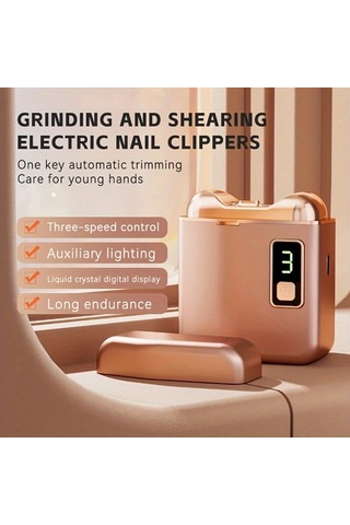 Willowhaven 1 Adet Otomatik Kesim Elektrikli Tırnak Makası Çin Kırmızısı 3 Hız Ayarlanabilir Usb Şarj Hipoalerjenik Öğrenci Yetişkin Yaşlı