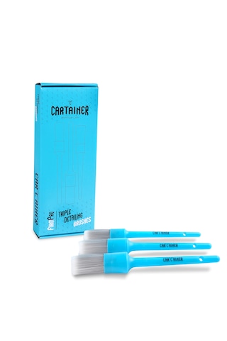 Cartainer 3 Lü Sentetik Orta Sert Detay Fırçası Seti