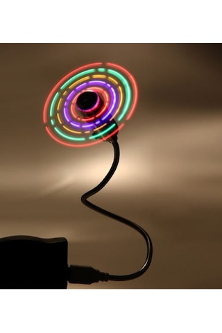 Mini Usb Ledli Renkli Fan, Mini Usb Vantilatör
