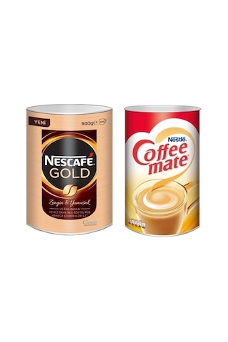 Nescafe Gold 900 G + Coffee Mate Kahve Kreması 2 KG Nescafe Gold 900 G + Coffee Mate Kahve Kreması 2 KG
