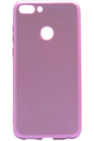 Noktaks - Huawei Uyumlu Huawei P Smart Fıg-lx1 - Kılıf Mat Renkli Esnek Premier Silikon Kapak - Rose Gold