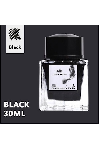 Jinhao Dolma Kalem Mürekkebi 3001 Black-siyah 30ml