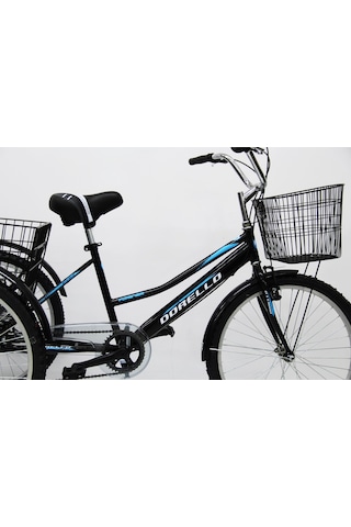 Dorello Cargo Bisikleti 3 Tekerlekli Bisiklet Siyah - Mavi