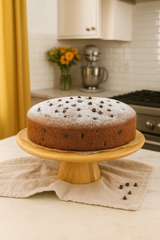 Oval Ayaklı Bambu Sunum Standı Doğal Ve Şık 24,5 5,5 Cm Sunum Tabağı 2 Parça Set Bambu