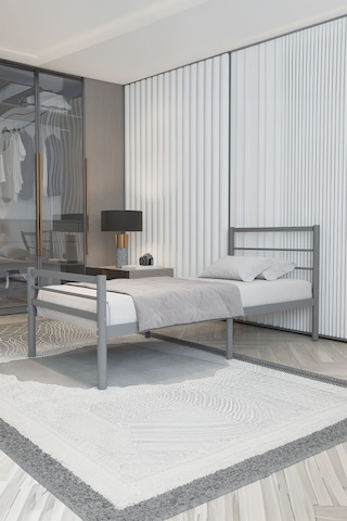 Aksviva Chester Tek Kişilik Ferforje Metal Karyola