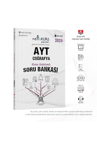 Nettekurs Yayınları Tyt Coğrafya Konu Anlatımlı Akıllı Soru Bankası