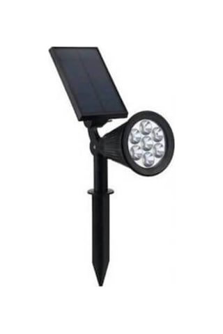 Güneş Enerjili Solar 7w Yeşil Solar Bahçe Armatürü Yeşil Işık Ct-7310