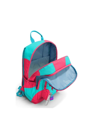 Coral High Neon Mercan Turkuaz Desenli Okul Sırt Çantası 23685 Neon Mercan