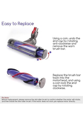 V7 V8 Elektrikli Süpürge Yedek Parçaları, Yedek Parçalar İçin Uyumlu Silindir Fırça + Ön Ve Son Hepa Filtre Kombinasyonu