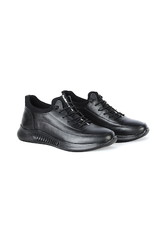 Dropland 8351 Siyah Milano %100 Deri Erkek Casual Ayakkabı Siyah