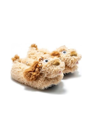 Twigy Malti Kadın,Garson Boy Hayvanlı Panduf Bej 33/38 AA0653 Bej