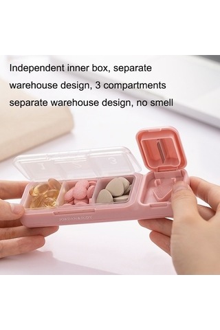 Tongxida Bosphorusboutique Tr017 Taşınabilir Sones Mühürlü Mor Mini Kutusu Kesici İlaç İlaç Gün Gn, 7 Rs Diğer