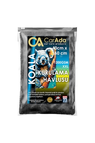 Twisted Pile Oto Kurulama Ve Temizlik Havlusu Gri/kahverengi 1200 Gsm / 40cmx60cm