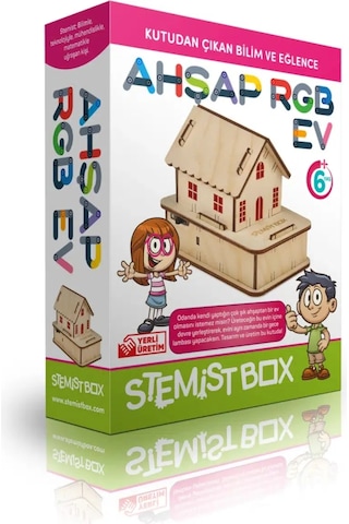 Stemist Box Box Ahşap Rgb Ev - Stem Eğitim Kiti