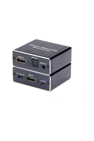 Anunnaki Hdmı + Audio Out Ayırıcı Extractor Converter Spdıf Toslink Optik 3.5mm Ses Çıkışlı 4k
