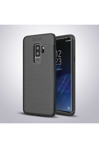 Galaxy S9 Plus Kılıf Zore Niss Deri Desenli Silikon Kılıf