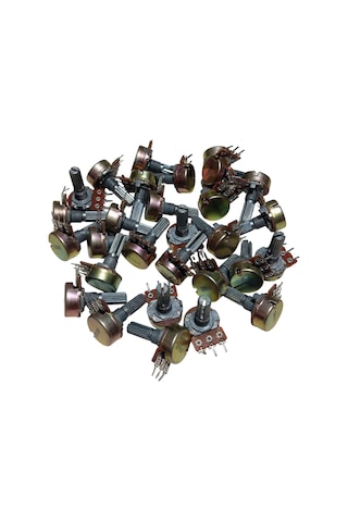 30 Adet B500r B500ω Potansiyometre 500 Ohm Pot Somunsuz Ve Pulsuz