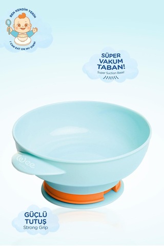 Wee Baby Süper Vakumlu Tabak ve 2'li Mama Kaşığı