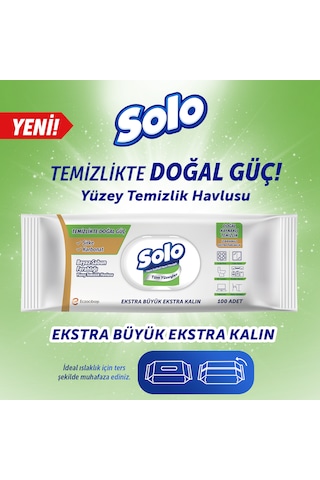 Solo Beyaz Sabun Ferahlığı Yüzey Temizlik Havlusu 6'lı