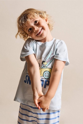 Defacto Snoopy Desenli 2li Pijama Takımı Erkek Bebek H3501a526smbe61 Mavi-be61