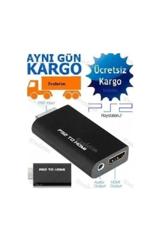 Ps2 To Hdmı Tv Kablosu Çevirici Adaptör 5046P Dönüştürücü Playsta