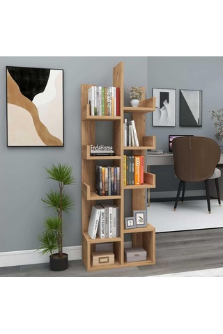 Reyo Home Enda Pamfilya 10 Bölmeli/raflı Kitaplık Atlantik Çam