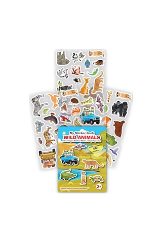 My Sticker Book 4lü Set2 ,tekrar Kullanılabilir Sticker Kitabı, Tükenmeyen Sticker Kitabı