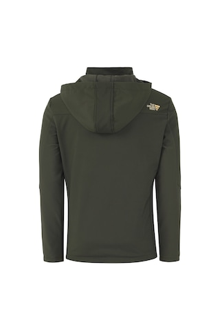 Buratti Çıkarılabilir Kapüşonlu Suya Dayanıklı Softshell Erkek Mont 497Luis Haki