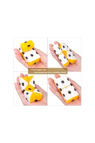 Renkli İnfinity Cube Sonsuzluk Küpü Sihirli Küp Fidget Stres Küpü Stres Giderici Oyuncak 1 Adet